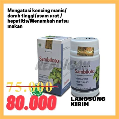 Kapsul Sambiloto Tazakka Obat Pereda Demam Ekstrak Daun Sambiloto