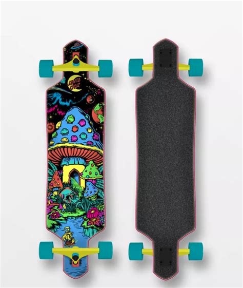 Santa Cruz Longboard Complete Time Warp Drop Through Black 90 X 36