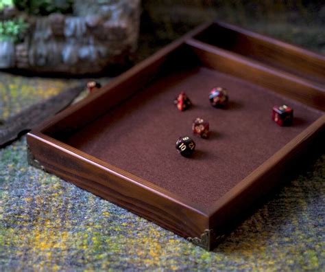 Dice tray dnd / dice rolling tray / dungeons and dragons gifts | Etsy