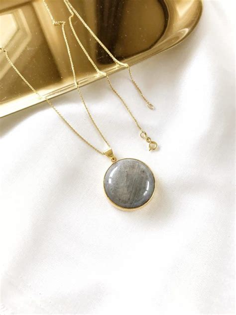 Labradorit Kolye Gold Labradorite Labradorite Necklaces Gemstone