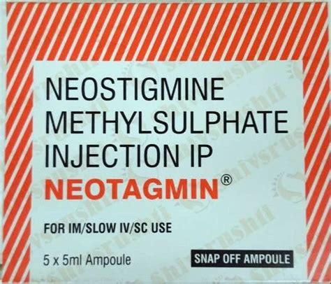 Neostigmine Methylsulfate Injection - Neostigmine Injection Latest ...