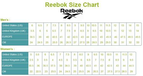 Bảng Quy đổi Size And Cách Chọn Size Giày Reebok đơn Giản Authentic Shoes