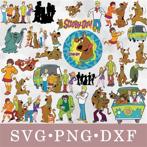 Scooby Doo Svg Bundle Files For Cricut Silhouette Scooby D Inspire