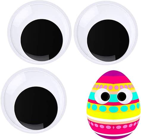 Wiggle Googly Eyes With Self Adhesive Azonee Inches Black White