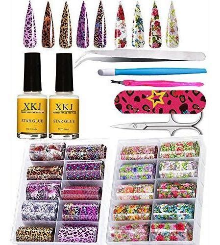 Etiquetas Y Calcoman As Nail Art Foil Glue Gel With Starry Env O Gratis