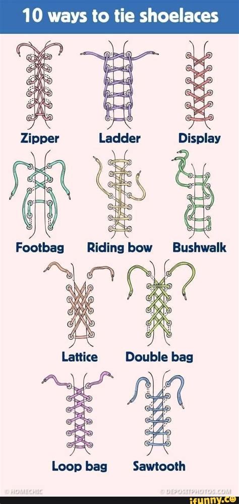 Ways To Tie Shoelaces Ladder Display Ridingbow Bushwalk Loop Bag