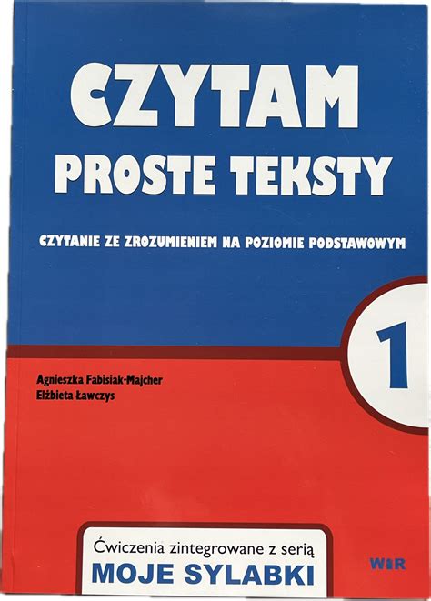 Sprawdziany testy CZYTANIE ze zrozumieniem klasa 1 duży druk proste