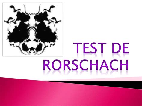 Test De Rorschach Ppt