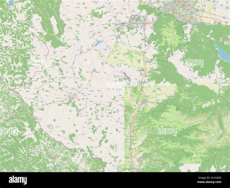 Kyustendil, province of Bulgaria. Open Street Map Stock Photo - Alamy