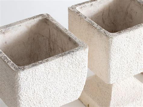 Textured Brutalist Planters Decorative Collective