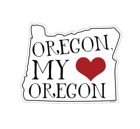 Oregon, My Oregon vinyl sticker | noteify