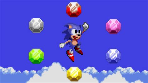 Sonic The Hedgehog All Special Stages Chaos Emeralds Genesis