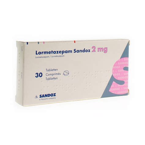 LORMETAZEPAM SANDOZ COMP 30 X 2 MG Apotheek Kestens