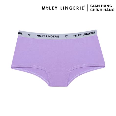Bộ Đồ Lót Mút Mỏng Đệm Ngực Và Quần Boy Short Chất Vải Cotton Thiên Nh Miley Lingerie