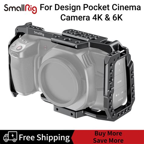 Smallrig Cage For Blackmagic Design Pocket Cinema Camera 4k And 6k 2203b