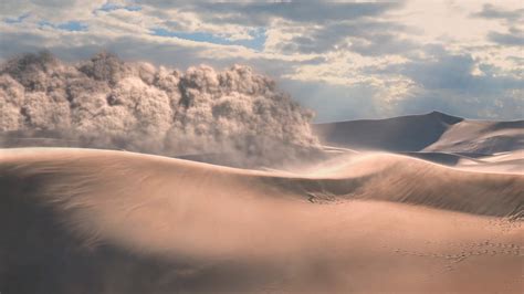 Artstation Dust Storm In The Desert