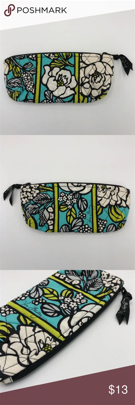 Vera Bradley Island Blooms Brush Pencil Case In Vera Bradley