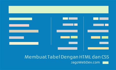 Cara Membuat Tabel Html Css IMAGESEE