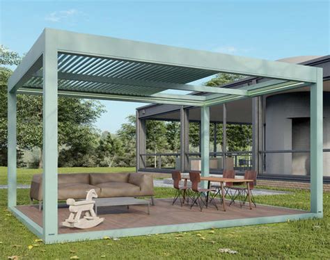 Pergola autoportée QBox Smart SPRECH S r l adossée en