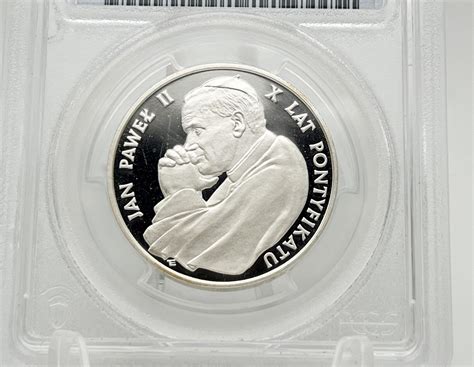 Poland Zlotych Pope John Paul Ii Catholic Father Silver Coin