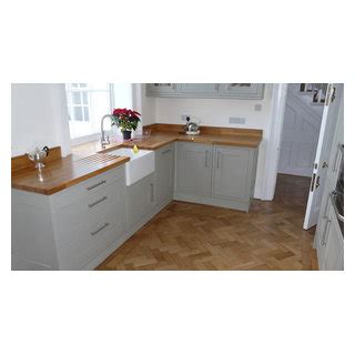 Herringbone Parquet In A Period Home Renovation Traditional Kitchen