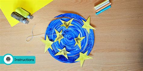 Paper Plate Stars Spiral Space Crafts Profesor Hizo