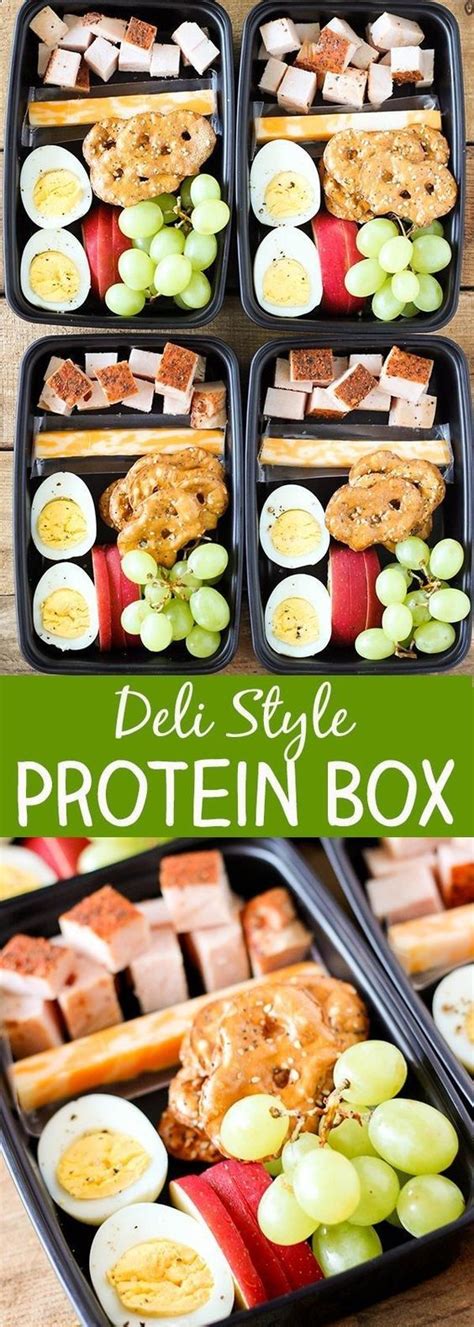 Make Ahead Deli Style Protein Box With Jennie O In 2019 Healthy