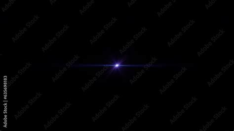 Abstract Loop Center Blue Star Optical Shine Light Lens Flares