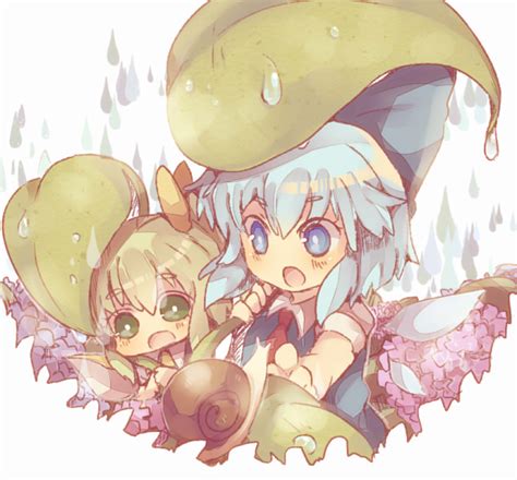 Safebooru Blue Dress Blue Eyes Blue Hair Blush Bow Chibi Cirno