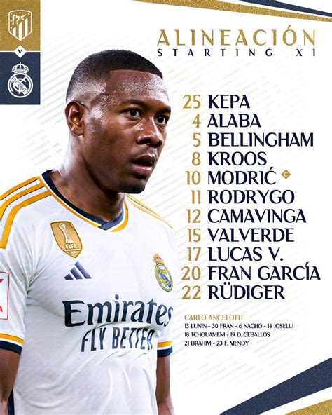 Les Compositions Officielles Du Derby De Madrid 24 HEURES AU BENIN