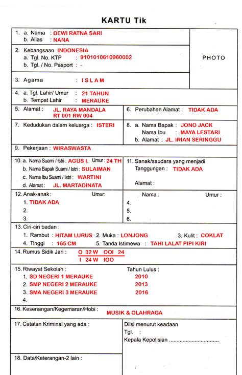 Cara Mengisi Formulir Skck Yang Baik Dan Benar Beserta Contohnya Skck