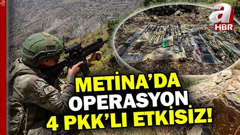 Irak ın kuzeyinde PKK ya darbe 4 PKK lı terörist etkisiz hale