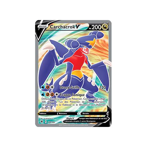 Carchacrok 178 189 Joyau Ultra rare de l extension Pokémon Astres Radieux