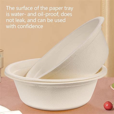 Disposable Paper Bowl Sugar Cane Bowl Strong Bagasse Bowl Eco Friendly