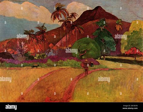 Tahitian Landscape (1893) 19th Century Painting by Paul Gauguin - Very ...