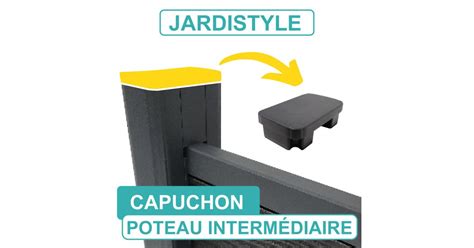 Capuchon de Finition pour Poteau Aluminium 2 Entrées