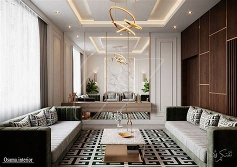 Majlis Design On Behance Ceiling Design Living Room Classic Interior