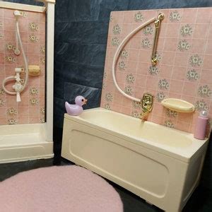 Lundby Original Complete Bathroom Set With Lights And Tiny Etsy