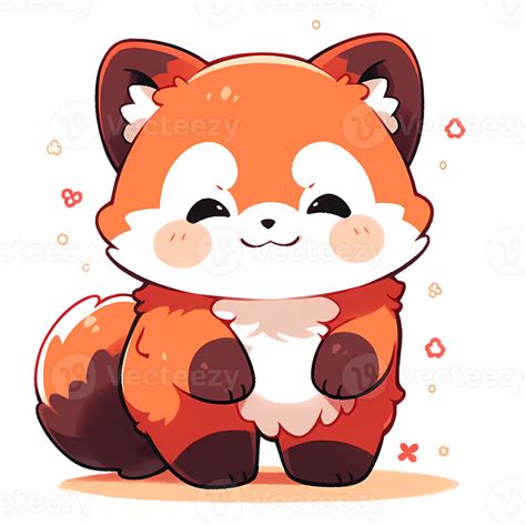 Kawaii Red Panda Clipart Illustration Ai Generative 28753020 Png