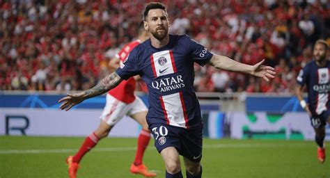 Con Gol De Lionel Messi Psg Igualó 1 1 Con Benfica De Enzo Fernández Y Otamendi Por La