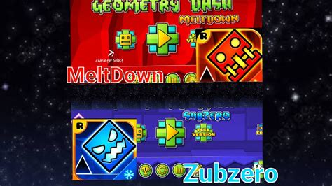 Completeng All Subzero Level And Meltdown Levels Geometry Dash Youtube