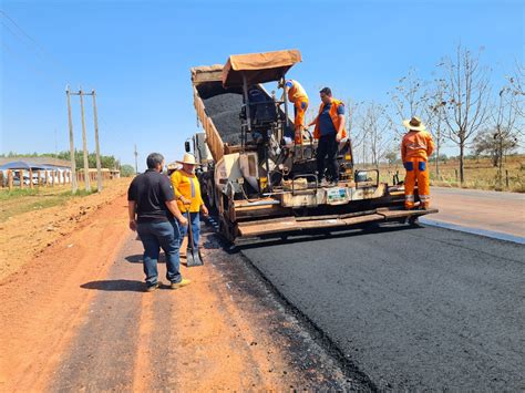 Estradas Transportes Serviços Públicos DER inicia pavimentação