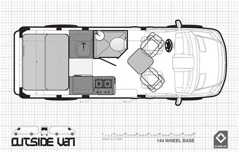 144 Sprinter Van Conversion Floor Plans