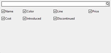 Column Picker FlexGrid For WinForms ComponentOne