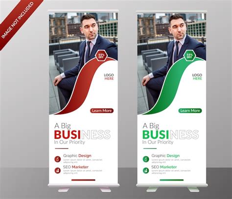 Roll Up Banner Vorlage F R Digitale Unternehmen Premium Vektor