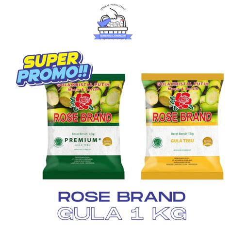 Rose Brand Gula Pasir Premium Tebu Kg Lazada Indonesia