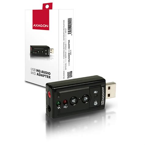 Axagon Ada Extern Usb Zvukov Karta V Predaj Datacomp Sk