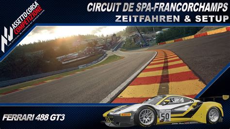 Acc Circuit De Spa Francorchamps Ferrari 488 Gt3 Zeitfahren