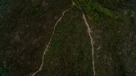 4k Stock Footage Aerial Video Of A Birds Eye View Of Dirt Roads On A