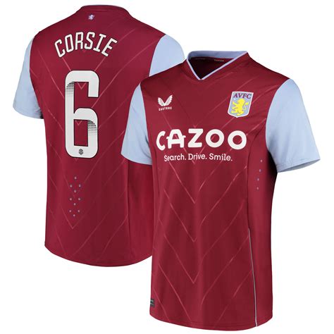 Aston Villa Wsl Home Pro Shirt 2022 23 With Corsie 6 Printing Rebel Sport